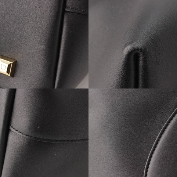 Salvatore Ferragamo x with strap black Gancini tote bag - Picture 8 of 9